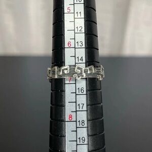 Size 7 Sterling Silver Music Sheet Ring
